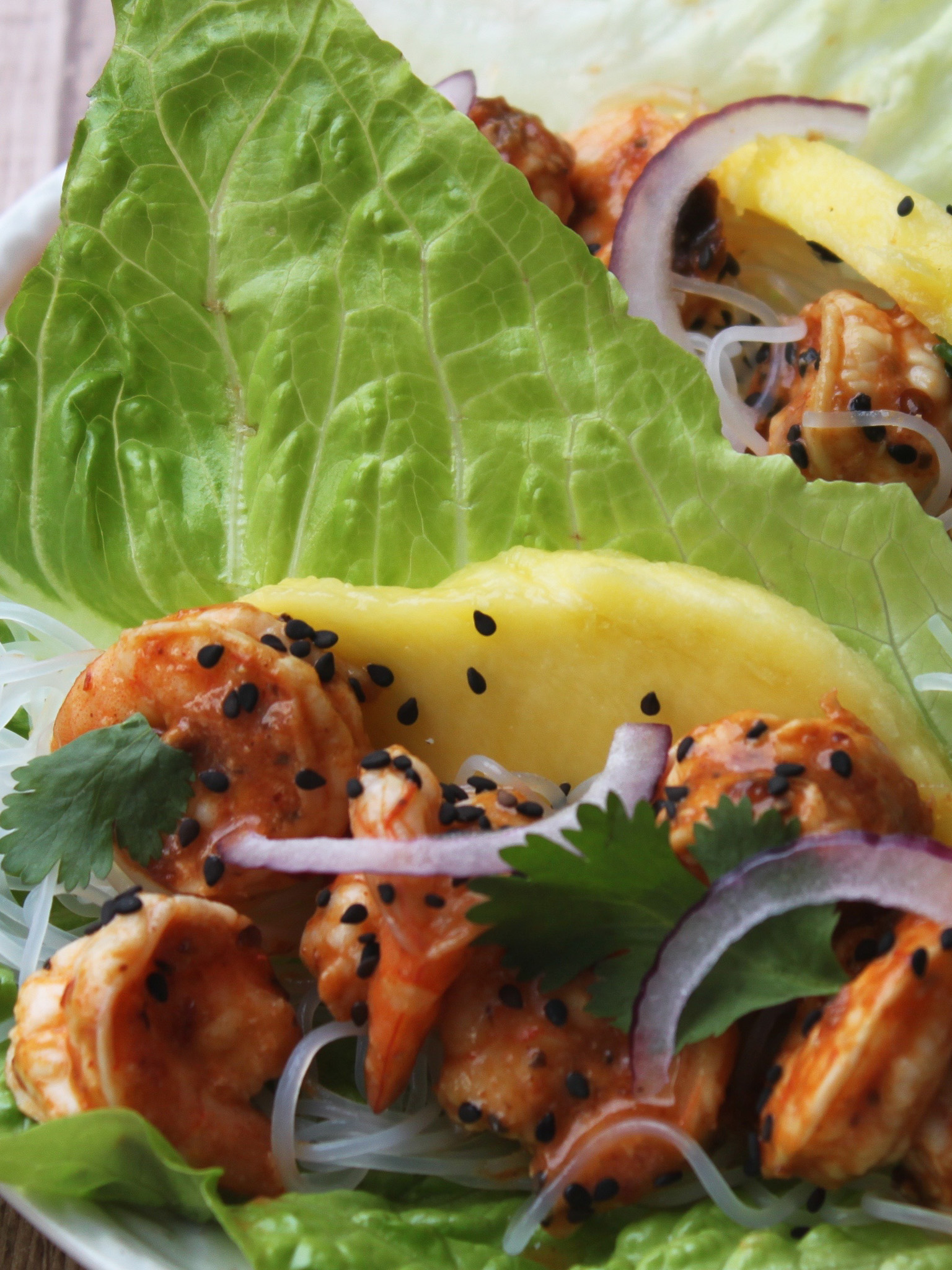 Shrimp Tacos in Lettuce Leaf